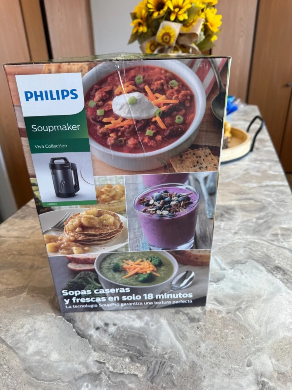 Phillips, Viva collection, soup maker, black, stainless steel HR 2204/70